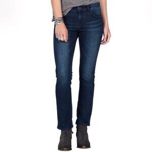 Volcom Womens 1991 Straight Jeans Sz 31 Blue No Stretch Denim Slim Ankle Fit